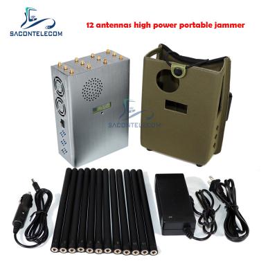 China GPSL1 Lojack Portable Mobile Phone Jammer 2G 3G 4G 5G WiFi 2.4G 5.8G for sale