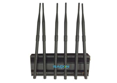 China 2G 3G 4G GPS Jammer de sinal de telemóvel DC12V Com alcance de 50m, 15w de potência à venda