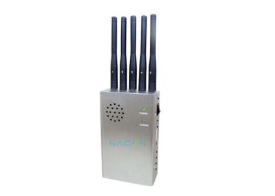 China Draagbare draagbare Wifi Signal Jammer 5 Bands Voor Galeries / Theaters Te koop