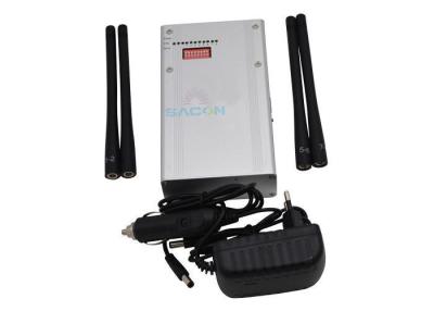 China RF digitale gps-jammer voor mobiele telefoons 6.5w met 4 antennes, mobiele telefoon jammer Te koop