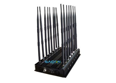 China GPS localizador carcel teléfono celular jammer 16 antenas 38w alta potencia largo alcance en venta