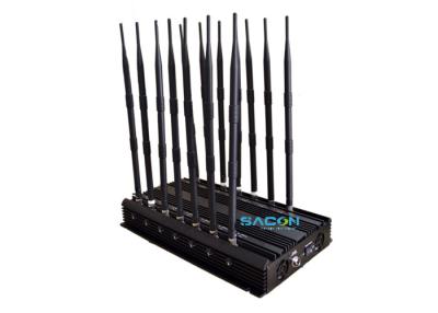 China 14 kanalen krachtige mobiele telefoon gps jammer 35w blok 2g 3g 4g wifi VHF UHF Te koop