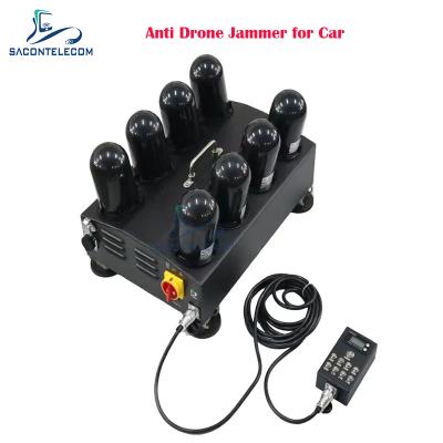 China 8 canais 400w Jammer de sinal anti-drone 1.5G 2.4G 5.8G 5.2G FPV Drone Jammer para carro à venda