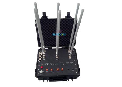 China 20 - 2700Mhz 8 banden High Frequency Jammer Hand - Pull Box Jammer Defense System Te koop