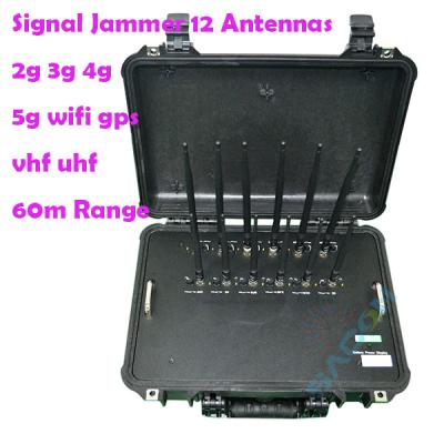 Κίνα 12 κεραίες 56w 868mhz 5G σήμα jammer Blocker προς πώληση