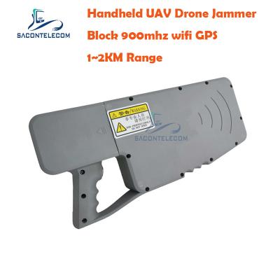 中国 1200m GSM 900mhz UAV ドローン ジャマー WiFi GPS ハンドヘルド 手動制御 販売のため