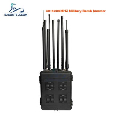 China 1350w Militaire DDS Convoy Bom Jammer 20 Bands 20-6000mhz Te koop