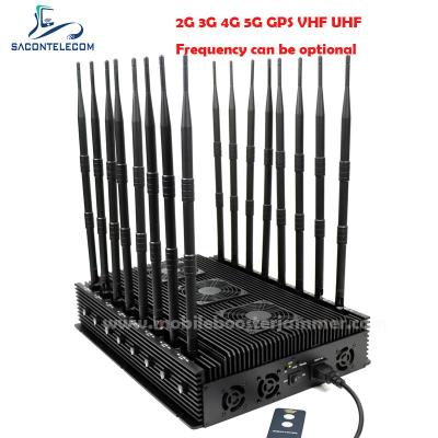 China Dispositivo de localização GPS ajustável, bloqueador de sinal, 110w 16 antenas, escritório interior à venda