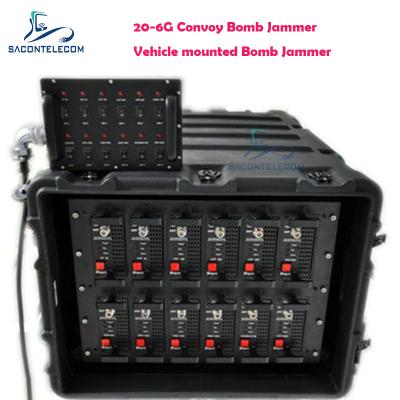 Chine Véhicule de convoi militaire Bomb Jammer 20-6G 11 Bandes 550w Monté sur le toit à vendre