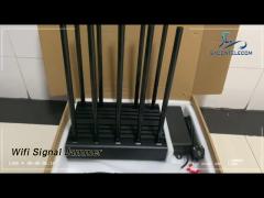 High Power Wifi Signal Jammer Disruptor 10 Channels 100w 4G 5G GPS