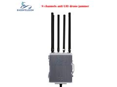 Waterproof Outdoor Drone Signal Jammer 6-8 Channels 30w/Band 1-3km Distance