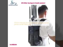 20-6Ghz Manpack drone signal jammer backpack bomb jammer blocker 100w power