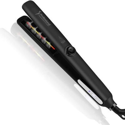 China Hotel Private Label Auto Steam Flat Iron MCH Fast Heater 2 and Infrared Hair Straightener 2 in 1 Curling and Straightening for sale