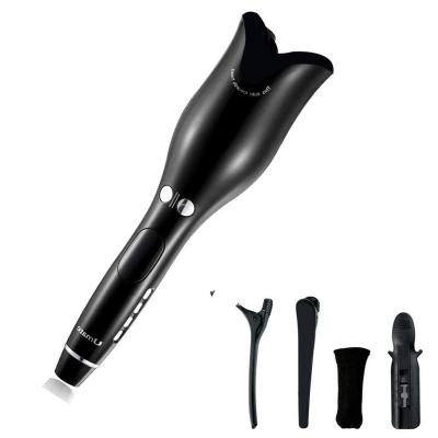 China Curl Your Hair LCD Display Hair Curler Magic Wand Professional Portable Curling Ceramic Automatic Hair Curler for sale