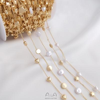 China Fashionable.Popular Wholesale DIY Handmade Chain Necklace Loose Chain 14k Gold Filled Jewelry Findings Making Chain for sale