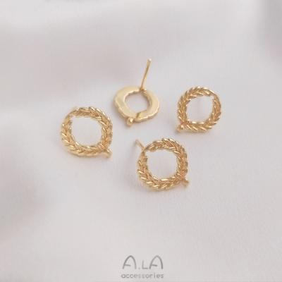 China Fashionable.Popular Fashion Women's Earring Jewelry Wheat Ear Stud Earrings For Jewelry Accessories Making for sale