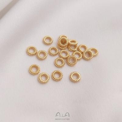 China Fashionable.Popular Closed Twist Circle Ring 4.5mm DIY Handmade Jewelry Connecting Ring Spacer Ring Making For Jewelry for sale