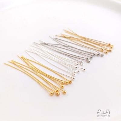 China Fashionable.Popular Needles 18k Pins And Hot Sale Brass Beading Gold Plated Needles For Jewelry Making for sale