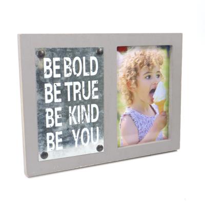 China Nordic Simple Good Quality Desktop Frame Office Fashion Photo Decoration MDF Vertical Photo Frame for sale