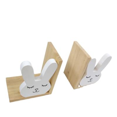 China MDF New Arrival Student Contemporary High Quality Multifunctional Office Bookends Wood Material Cute Bookends for sale