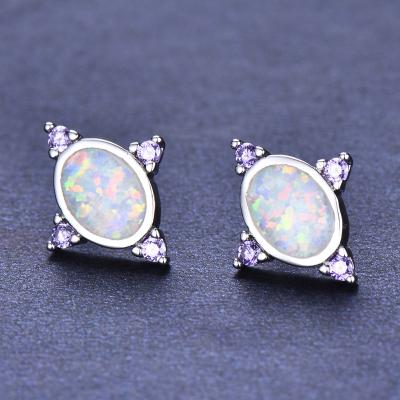 China Other Earrings With Zircon Designs Jewelry Patterns Party Trendy Blue Earrings for sale