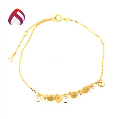 China Delicate Vintage 925 Sterling Small Gold Plate Chain Bracelets For Women Valentines Gift Jewelry for sale