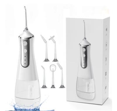 China Home Office New Rechargeable Portable Oral Irrigation Flosser 350ML Portable USB Water Jet Water Tank Dental Waterproof Teeth Remover for sale