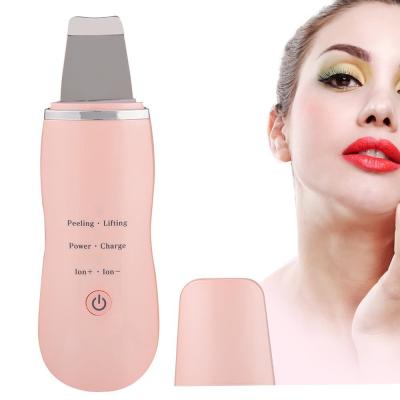 China Spatula Skin DEEP CLEANING Portable Ultrasonic Facial Cleansing Scrubber for sale