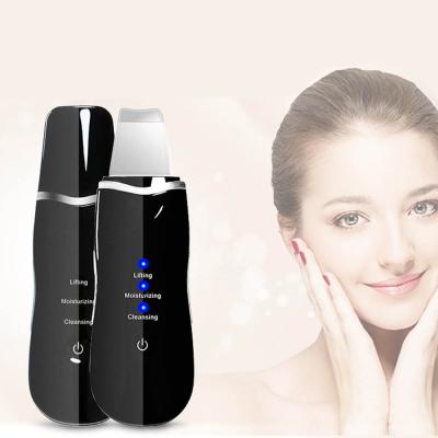 China 2021 New Arrivals Ion Facial Skin Ultrasonic Scrubber Handheld Shrinking Pore for sale