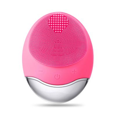 China 2021 New Hot Selling Facial Brush Amazon Beauty Device Silicone Waterproof Electric Cordless Face Cleansing Brush for sale