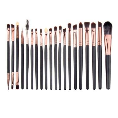 China Angular Blush 20 Pcs Makeup Brushes Tool Kits Powder Eyeshadow Eyebrow Foundation Lip Brush Concealer Pencil for sale