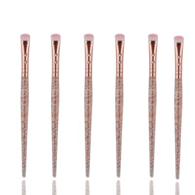 China Bling Smudge Brush Small Eyeshadow Shading Eyeliner Brush Simple Makeup Snap Handle for sale