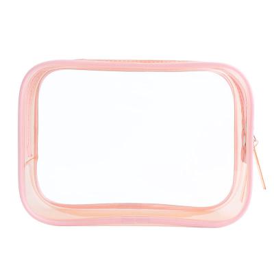 China ZNY Fashion Waterproof Cosmetic Bag Large Capacity Travel Zipper Beauty Makeup Wash Organizer Transparent Toiletry Storage Organizer for sale