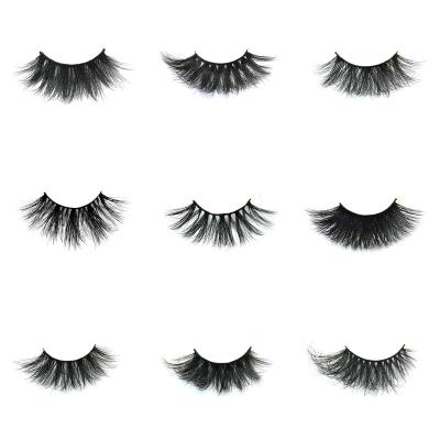 China ZNYBEAUTY factory wholesale price 25mm professional 3d mink eyelashes real siberian mink 25mm lashes with customize own brand box for sale