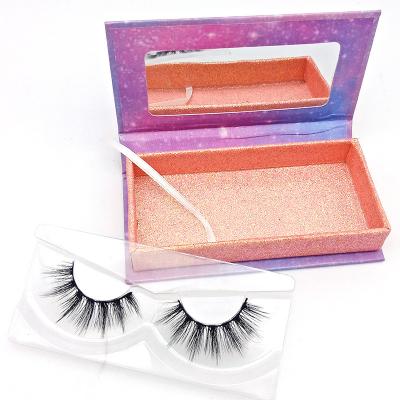 China ZNYBEAUTY Professional Custom Eyelash Box Premium Quality 3D Fiber Fur Eyelash Private Label Eyelash Extension for sale