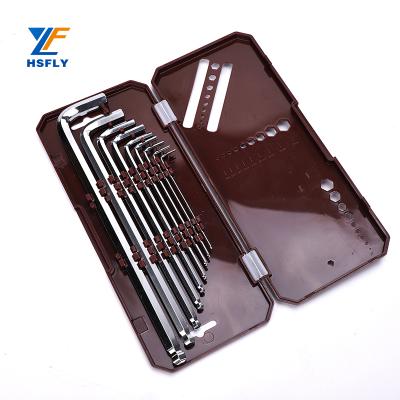 China Durable Wholesale Suppliers Bewitch Wrench Set Double End Socket Wrench Hue Allen Wrench Box for sale