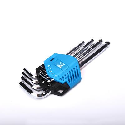 China Hot Sale 1.5-10mm Stubby Ball End Hex Key Chrome Vanadium Double Tool Steel L Head for sale