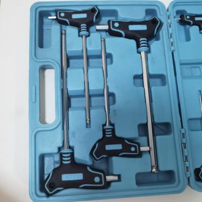 China Allen Wrench Durable Hot Sale Ball End T-Handle Wrench Flat Box Tool Kit for sale