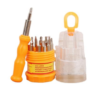 China Plastic 15 In 1 Screwdriver Bit Set Impact Flex Torq Home Repairing Small Screwdriver Ready Set for sale