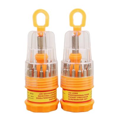 China Plastic Craftsman Ratcheting Screwdriver Set 15pcs Small Tool Box For Home Installation for sale