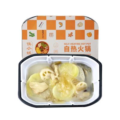 China Wholesale Various Styles Fast Food Super Self Cooking Instant Noodles Food Bone Broth Self Heating Hotpot for sale