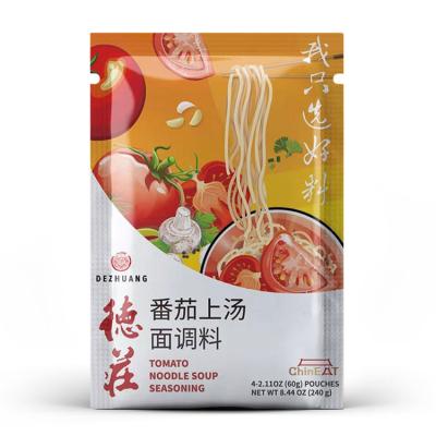 China Dezhuang Chinese Style Food Tomato Noodle Soup 240g Mature Seasoning DZ-18 for sale