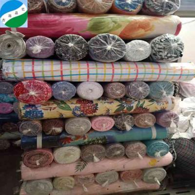 China Africa waterproof fabric blended fabric cheap polyester sheet fabric in lot stock sale per kilogram for sale