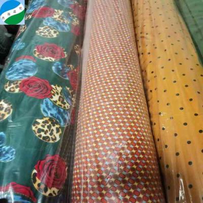 China Warehouse quality cheap100% polyester fabric fire retardant poka print nice fabric in keqiao china for sale