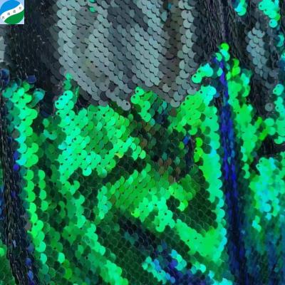 China 2021 cheap wholesale embroidery fabric Tear-resistant stock sequin fabrics in textile fabrics in keqiao stock lot for sale