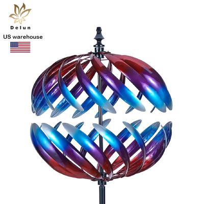 China Large Wind Catcher Art Decor Hot Selling Wind Spinner Rotary Windmill Garden Kinetic 3D Wind Spinner for sale