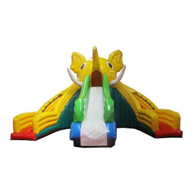 China PVC Tarpaulin Elephant Pool Water Slide Big Bounce House Inflatable Water Park Slides for sale