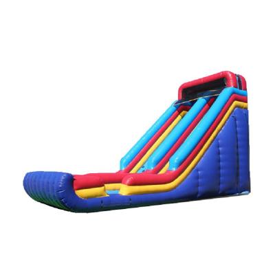 China Custom Colorful PVC Inflatable Trampoline Slides Giant Inflatable Slides Kids Play Equipment for sale