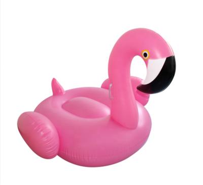 China PVC Pool Buoy Sport Summer Inflatable Flamingo Island Water Floating Toy for sale