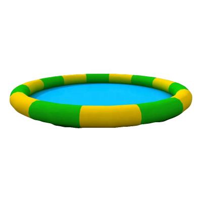 China 0.9mm PVC Tarpaulin Customized Direct Round Kiddie Inflatable Water Pool Toys Backyard Pool For Kids for sale